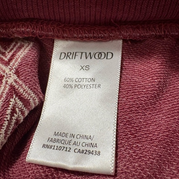 Driftwood Casey Heathered Joggers with Floral and Aztec Embroidery. Soft Fabric - Picture 12 of 12